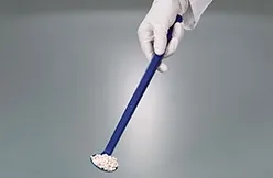 Ложка изогнутая с длинной ручкой для отбора проб, детектируемая, синяя
