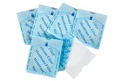 Мембранные фильтры из нитрата целлюлозы стерильные 1 мкм, ⌀ 47 мм, белые с сеткой, 100 шт